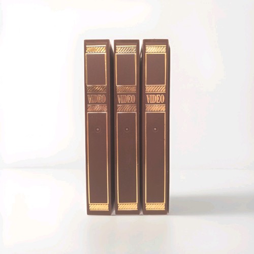 Dark brown vhs book style - dark,