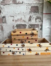 Emma Bridgewater Themed Mini Wooden Crates Set Of 3 home decor / gift crates 