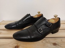 POSTE ITALY BLACK MONK SHOES