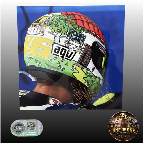 Valentino rossi signed 16x12 - signed,