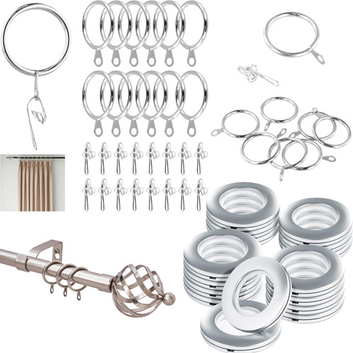 Metal curtain rings hanging - metal,