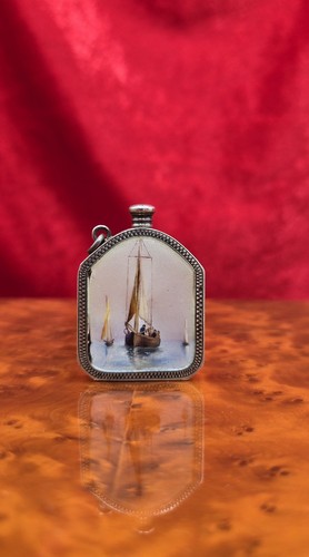 Vintage enamel striker lighter - enamel,