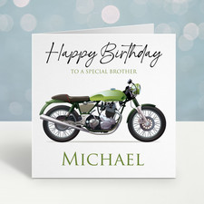 Personalised Vintage Motorbike