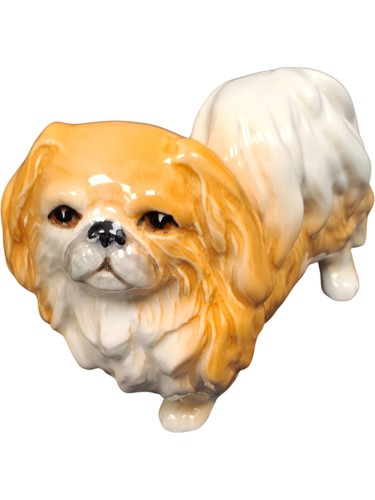 Vintage pekingese dog figurine - pekingese,