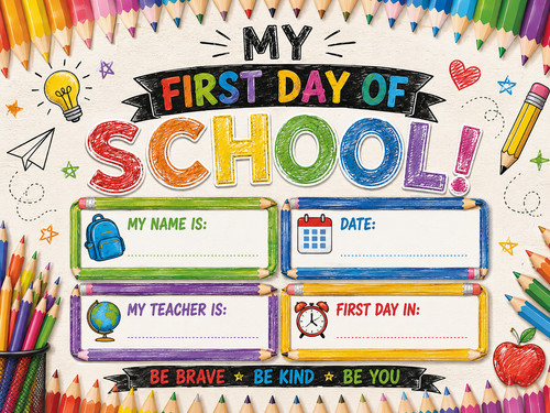 First day school board - first,
