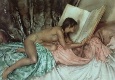 Sir William Russell Flint’s Nude Model Janella 1960 Stunning Hardback Print
