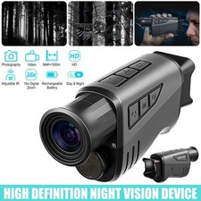 12MP Night Vision Monocular Infrared Hunting Goggles Video Recording 16X Zoom