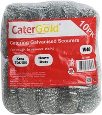 Galvanised steel scourers - galvanised,