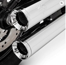 Vance & Hines Eliminator 300 Slip-On Pcx Mufflers For Softail  M8 16722.