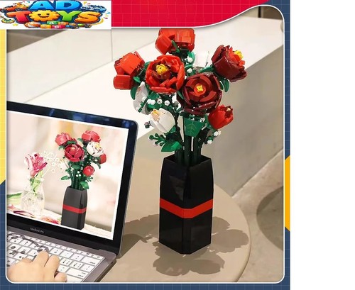 Artificial red roses bouquet - artificial,