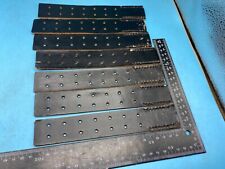 WW2 German Army belt leather fastening strip. Black Leather Reproduction