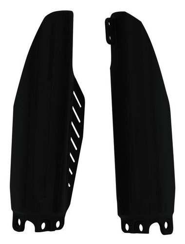 Tech black fork guards - black, honda