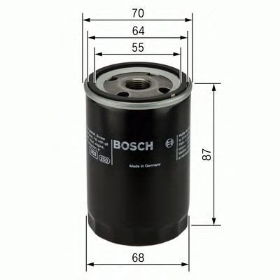 Bosch car oil filter - bosch, p2041