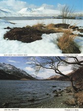 Loch Voil & Black Mount Hills Scotland Postcards Set Vintage Perthshire Rannoch