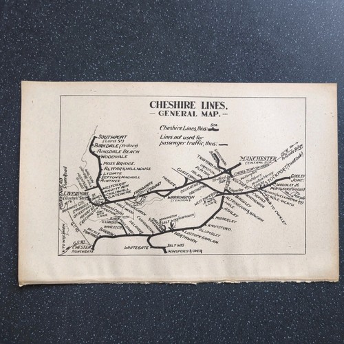 Original 1917 railway map - 1917,