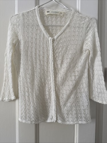 Zara woman knit cardigan - zara, white