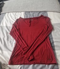 Womens Burgundy Red Hollister