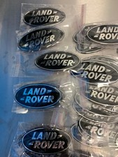 Land Rover Grille Badge - 86mm x 43mm  - Black & Silver - DAG500160