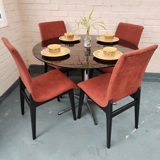 Mid Century Smoked Glass