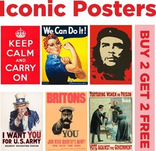ICONIC POSTERS Poster Satin