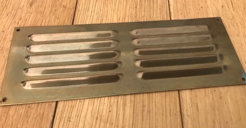 Brass old ventilation grille - old,