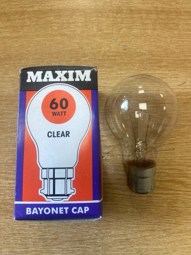 Maxim 60w clear b22 - maxim-, bulb