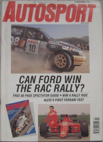 Autosport magazine november - autosport,