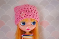 Beautiful Pink Hat For Blythe Or Tangkou Doll. Accessories. Hat.clothes