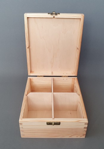 Small wooden storage box with - storage,
