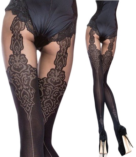 Fiore patterned tights - patterned,