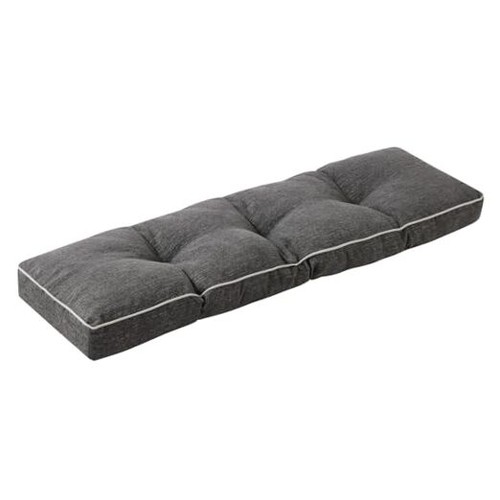 Dark grey bench cushion - dark,