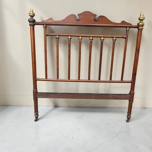 Amtique mahogany bed - mahogany,
