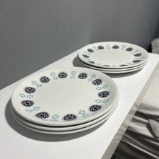 Alfred Meakin ultra rare Glo-White Ironstone 7 inch  Plates x 6 