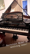 C Bechstein Model A Baby Grand Piano Black Ebony Serviced Tuned Delivered