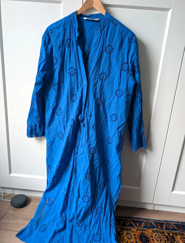 Zara cobalt blue - , embroidered