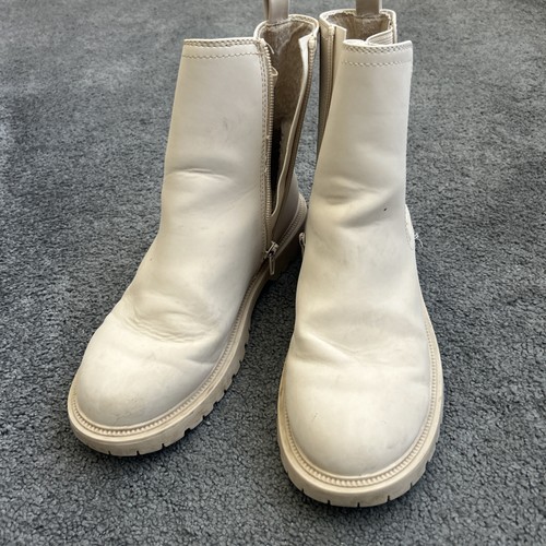 Girls beige cream boots size - girls, /
