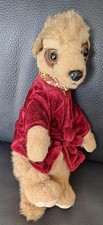 10  Inches Meerkat Plush Soft Toy In Red Out Fit Good Condition. See Photos