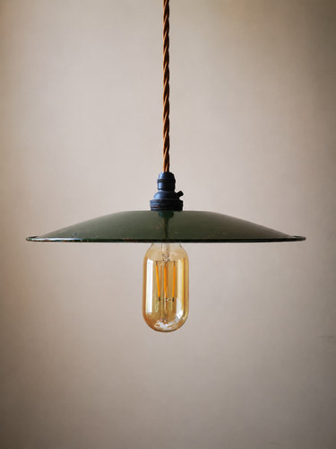Vintage green enamel - vintage,