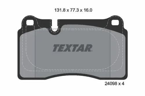 Brake pads 2409803 textar for - brake,