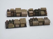 4 x mixed uncovered OO gauge loads for Hornby Dublo 5 plank wagons LD-002