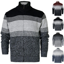 Mens Zip Up Cardigan Lined