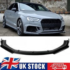 3PCS Front Bumper Lip Body Kit Splitter Spoiler For Audi A1 A3 S3 A5 S4 A6 8P UK
