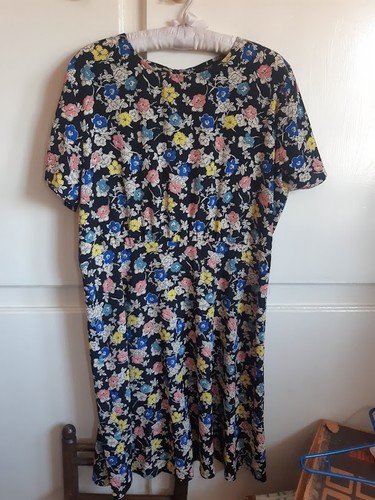 Next dress ditsy - black, multi