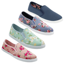 Womens Floral Canvas Ladies