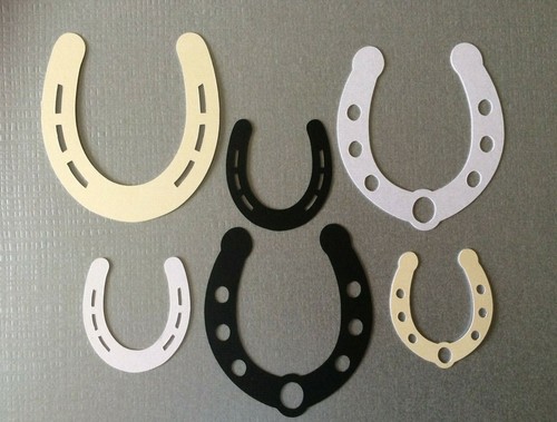 Horseshoe die cuts - 12,