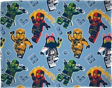 Officially Licensed Lego Ninjago Fleece Blanket | Super Soft Warm True Design