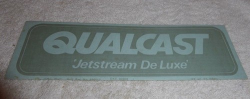 Vintage lawn mower decals