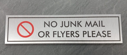 Junk mail no - /, flyers