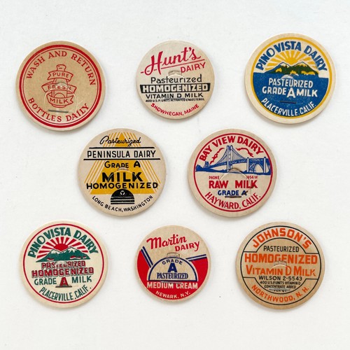 Eight 1940s 1950s - eight, milk