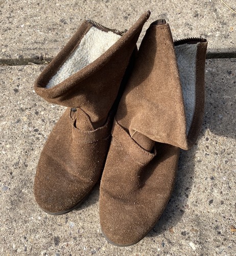 Vintage office brown suede - brown,